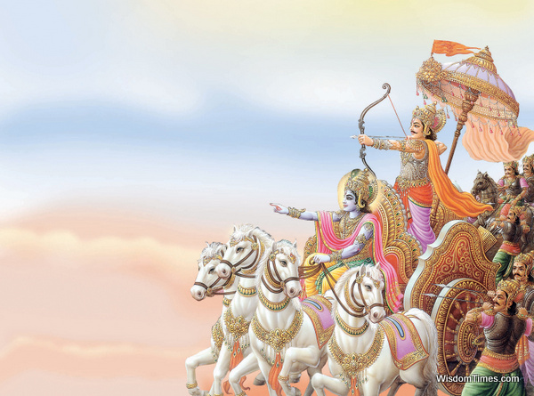 INDIAN GOD KRISHNA IN MAHABHARAT WAR WITH ARJUN