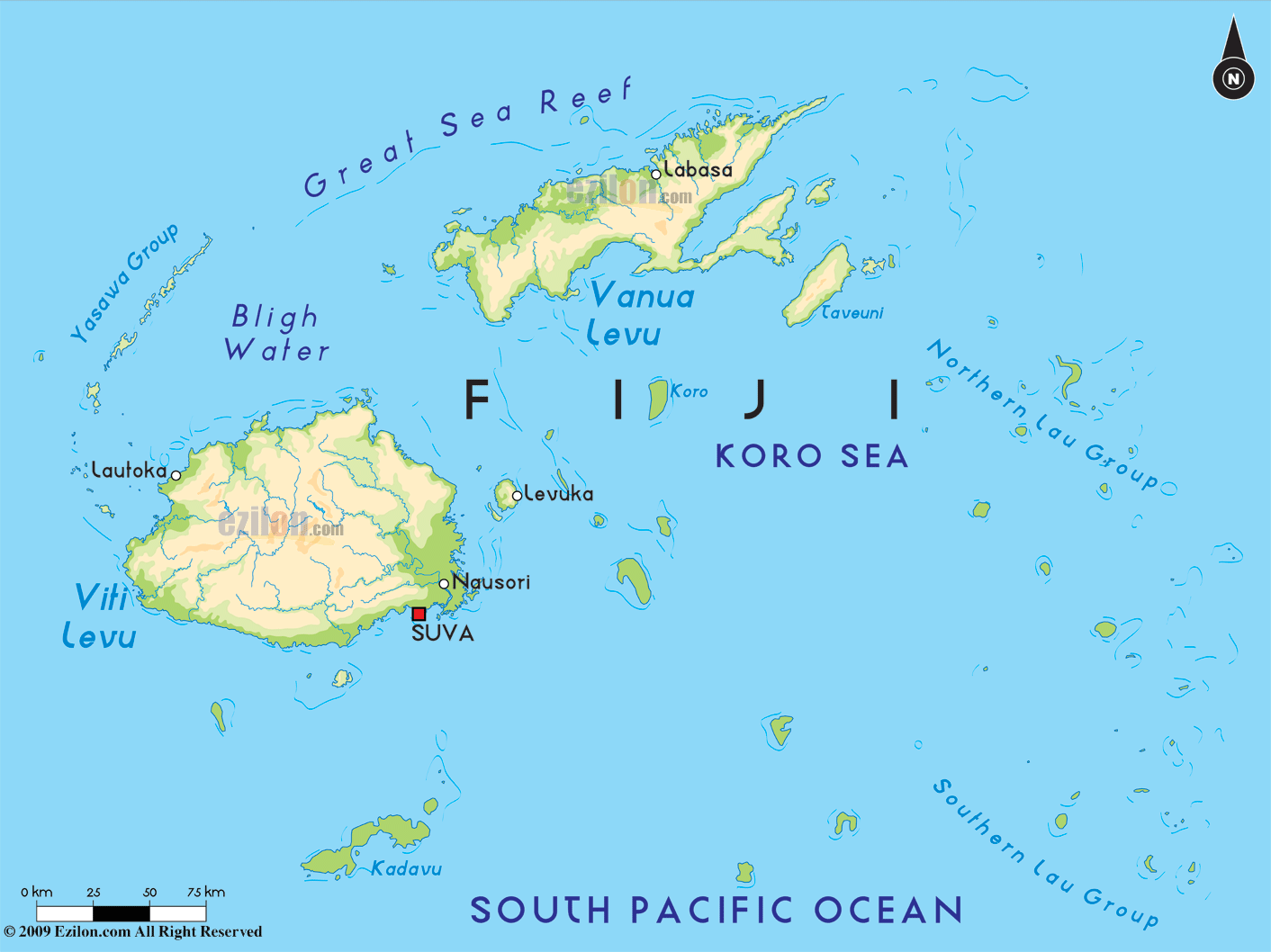 Fiji-map